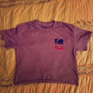 Kodak purple crop top